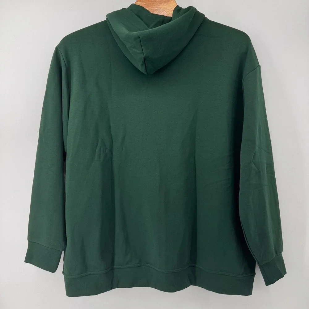 Polo Ralph Lauren Full Zip Hoodie Mens 4XLT Green Double Knit Pony Logo 9623